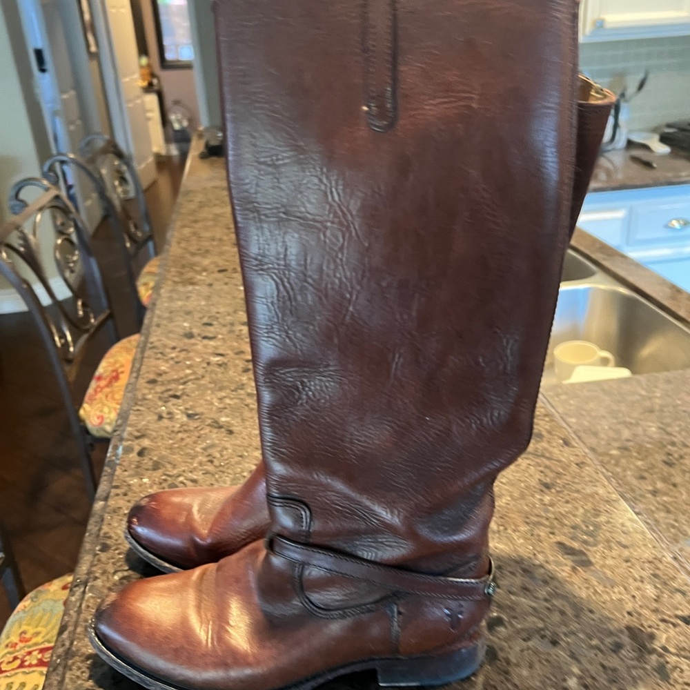 Brown Leather Riding Boots